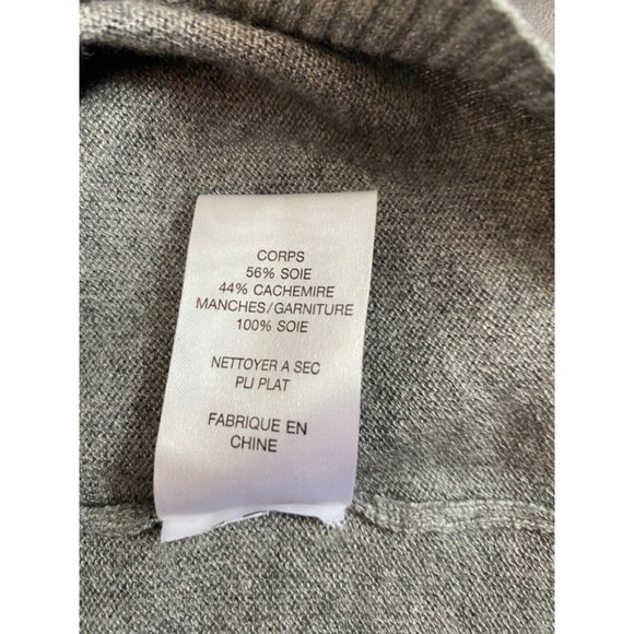 Velvet Grey Cashmere And Silk Sleeve Blouse - Picture 6 of 8